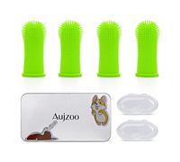 360° Brosses à Doigts pour Chien et Chat en Silicone Souple pour Animaux de compagnie Nettoyage de Dents Lot de 4