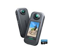 360 - Camera Sport à 360° avec Carte Mémoire 512Go, 5.7K 360 Vidéo, Capteurs 48MP 1/2", 72MP, SuperSmooth Ecran Tactile Noir