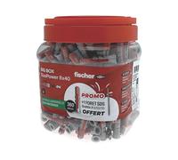 360 chevilles universelles en nylon DuoPower Fischer 8x40mm + 1 foret offert