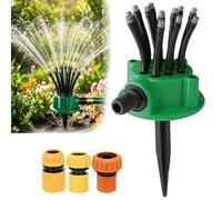 360° Coverage Precision Garden Irrigation Sprinkler, Garden Lawn Sprinklers for Yard Large Area, with 1/2"、3/4"、1 inch Connectors, Outdoor Irrigation Sprayer for Yard, Grass (1 PCS)