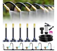 360° Curved Garden Automatic Irrigation System, arrosage automatique pour jardin, kit arrosage automatique système d'irrigation goutte à goutte pour plantes de serre, plates-bandes surélevées (5m)