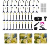 360° Curved Garden Automatic Irrigation System, arrosage automatique pour jardin, kit arrosage automatique système d'irrigation goutte à goutte pour plantes de serre, plates-bandes surélevées (20m)