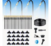 360 Curved Garden Automatic Irrigation System, Automatic Drip Irrigation Kits, Universal Spray Kit for Garden, Plant Watering System (65.6 FT)