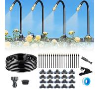 360° Curved Garden Automatic Irrigation System, Bendable Adjustable Garden Watering Nozzle Copper Sprayer Systems, Drip Irrigation System for Garden Yard (65.6ft)