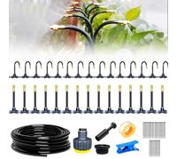 360° Curved Garden Automatic Irrigation System, kit arrosage automatique système d'irrigation goutte à goutte pour plantes de serre, plates-bandes surélevées, arrosage automatique pour jardin (15m)