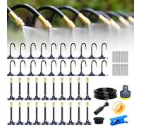 360° Curved Garden Automatic Irrigation System, kit arrosage automatique système d'irrigation goutte à goutte pour plantes de serre, plates-bandes surélevées, arrosage automatique pour jardin (20m)
