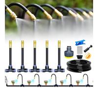 360° Curved Garden Automatic Irrigation System, kit arrosage automatique système d'irrigation goutte à goutte pour plantes de serre, plates-bandes surélevées, arrosage automatique pour jardin (5m)