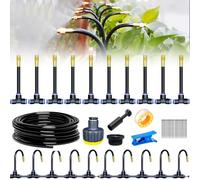 360° Curved Garden Automatic Irrigation System, kit arrosage automatique système d'irrigation goutte à goutte pour plantes de serre, plates-bandes surélevées, arrosage automatique pour jardin (10m)