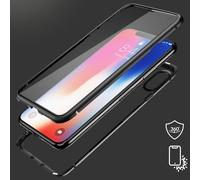 360 Degré à Bords Arrondis Protection Etui Aimant Sac Étui pour Portable 9H Dur