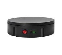360 Degree Electric Rotating Turntable, Remote Control Angle, Speed, Charging Can Last for 6~12 Hours, For Products Display, Live Video Show(Black)