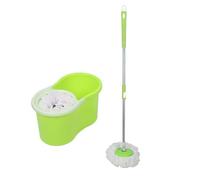 360 Degree Retractable Mop Set Stainless Steel Dual Drive Rotation Mop With Bucket Clean Tools Housewares Green Mop