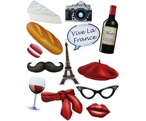 360 DEGREES Kit photobooth thème Français 13 Accessoires