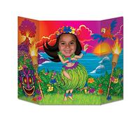 360 DEGREES Passe tête en Carton Hula Girl Hawaï 94 x 64 cm - Coloré - Taille Unique