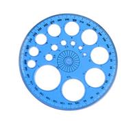 360 Degrés Ronde Règle Circulaire en Plastique Modèle Règle 1pc Aléatoire