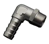 360 degrés rotatif en laiton nickelé forme de pagode mâle coude tuyau barbe tuyau raccord connecteur adaptateur Joint rapide(6mm Barb1/8")