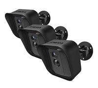 360 Degrés Support de Fixation Murale Ajustable et Peau de Protection en Silicone pour Blink XT Caméra de Sécurité Intérieure/Extérieure (Noir, 3 Ensembles)