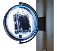 360° Double Sided 3D Holographic LED Light Box, APP Controlled 3D Hologram Projector with Custom images and videos, LED Advertising Sign for Store, Retail, Business, Trade Show(60CM)