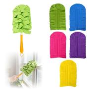 360° Electrostatic Duster Refills - The Sustainable Choice for a Dust-Free Home, Washable & Reusable Microfiber Duster Refills, Fits Standard Dusters Handles (Mix)