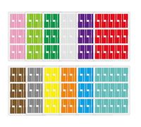 360 Étiquettes Imperméables - 12 Couleurs D'étiquettes Autocollantes pour Câbles | Étiquettes pour Bagages, Adaptées À Un Usage Domestique Et Professionnel.
