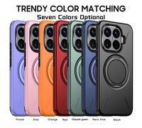 360 ° Étui de téléphone avec support magnétique rotatif pour Xiaomi 17 15T 14T Pro Max Redmi Note14 Pro Plus 4G 5G POCO X7 OR