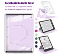 360 ° Étui rotatif pour Kindle 11e génération de 6 pouces - Nouvelle version 2024 2022 C2V2L3 RS23CV Housse magnétique détachable intelligente SenLinJingLing