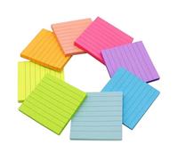 360 feuilles de notes colorées de 75 x 75 mm - Papier adhésif de poche - Bloc-notes de rappel sur un livre, un calendrier, un réfrigérateur - Adhésif complet