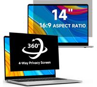 360° Filtre De Confidentialité 14 Pouces 16:9 - Protecteur D'Écran Anti-Espion Anti-Lumière Bleue, Filtre Ecran Confidentialité Portable Compatible Avec Hp/Dell/Acer/Lenovo/Thinkpad/Asus/Samsung