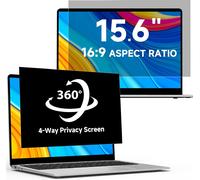 360° Filtre De Confidentialité 15.6 Pouces 16:9 - Protecteur D'Écran Anti-Espion Anti-Lumière Bleue, Filtre Ecran Confidentialité Portable Compatible Avec Hp/Dell/Acer/Lenovo/Thinkpad/Asus/Samsung