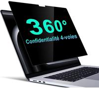 360° Filtre écran Confidentialité pour MacBook Pro 14 Pouces (2021-2024, M1,M2,M3,M4)¿Protecteur d'écran Anti Espion, Anti-éblouissement Filtre de confidentialité.