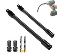 360 Flex Rod for Impact, 1/2 Flexible Socket Extension Bar for Tight Spaces, Heavy Duty Universal Electric & Ratchet Wrench Tool, DIY Automotive Repair