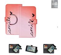 360° Housse pour OnePlus Ace 3 smile rouge Wallet Case protection cuirette noir