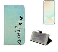 360° housse pour Samsung Galaxy S24 FE smile Wallet Case protection Universal c