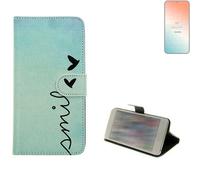 360° housse pour Samsung Galaxy S24+ smile Wallet Case protection Universal cui