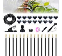 360° Kit Arrosage Automatique Pour Jardin Arrosage Goutte à Goutte Arrosage Exterieur Irrigation Goutte à Goutte ,Kit Arrosage Goutte à Goutte. (15M)