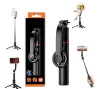 360 Magnetic Selfie Tripod, 44'' Magnetic Selfie Stick Tripod with Remote, Extendable Cell Phone Tripod Stand 360° Vertical & Horizontal Rotatable