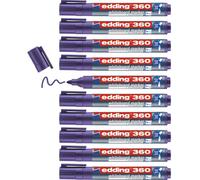 360 Marqueur Pour Tableaux Blancs-Violet-10 Stylos-Pointe Ronde 1,5-3 Mm-Feutre Effaçable-Pour Tableaux Blanc,Magnétique,Mémo Et Chevalet De Conférence-Sketchnotes