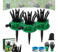 360° Multi-Directional Lawn Sprinkler, 360 Rotating Sprinkler for Yard and Garden, Automatic Multi-Directional Hose Sprinklers for Lawns, Adjustable Water Spray Head (3 Sets)