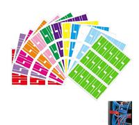 360 pièces, 12 couleurs assorties, Étiquettes de câbles auto-adhésives A4, étanches et indéchirables, imprimables avec imprimante laser, pour organisation de câbles maison, bureau et réseau