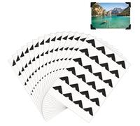 360 Pièces/15 Feuilles Autocollants d'Angle Photo, Autocollants Coins de Montage d'Image pour Scrapbooking Album Livre de Souvenirs Journal de Bricolage (Noir)