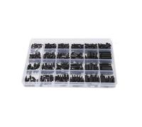 360 Pièces M2 M2,5 M3 Kit D'assortiment D'écrous Et Vis D'espacement Mâles Et Femelles En Nylon Noir Accessoires De Mise À Niveau Pour Isolation Thermique RC voiture accessoires