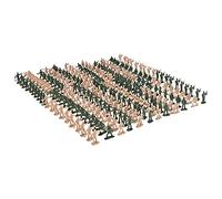 360 Pièces Soldat Militaire Jouet Soldat en Plomb 2 Couleurs en Plastique Soldats Traditionnels Hommes Verts et Marron Jouets Amusants pour Enfants, Petits Jouets Soldats Soldats