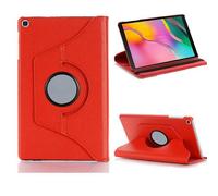 Lobwerk Étui de Protection Rotatif à 360° pour Samsung Galaxy Tab A 10.1 SM-T510 10,1" Rouge