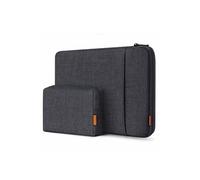 Inateck Housse de protection à 360° pour ordinateur portable avec sac d'accessoires, compatible avec MacBook Pro/Max M4 M3 M2 M1 2021-2024 14", noir et gris
