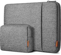 360° Protection Sleeve 13.3 Inches Compatible with 14 MacBook Pro M3/M2/M1 Pro/Max A2992 2023-2021, 13 MacBook Air 2012-2017, 13 MacBook Pro 2012-2015, 13.5 Surface Laptop 6/5/4/3, Grey Gris