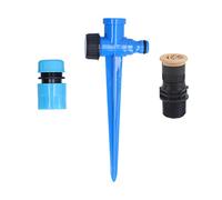 360° Rotatable Lawn Sprinkler | 1/2 in Adjustable Irrigation Sprayer for Fruit Trees/Shrubs/Greenhouses | 8-14m Atomization Range with Ground Spike
