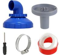 360° Rotatable Pool Inlet Nozzle,Adjustable 32mm Pool Filling Nozzle,Swimming Pool Outlet Accessory with Hose Connector for Intex Bestway Pools