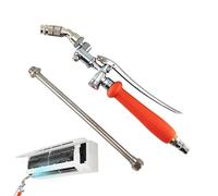360° Rotating Air Conditioner Cleaning Nozzle Kit - High Pressure Washer Spray Wand With Extension Rod | Quick Connect AC Coil Cleaner Tool For Home & Office