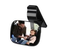 360° Rotating Kids Car Mirror, Clear Wide View Rear Facing Mirror, 9.6-Inch Sturdy Automotive Safety Glass for SUV Truck Backseat Travel, Shatter-Resistant Car Seat