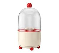 360° Rotating Makeup Brush Holder with Lid - Compartmentalized Dustproof