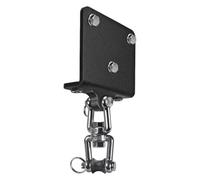 360° Rotating Sandbag Beam Mounting Bracket, Heavy-Duty Type I Beam Sandbag Hanger, Reinforced Steel Punching Bag Ceiling Mount For Boxing Training, High Weight Capacity, 1-Set Industrial Black